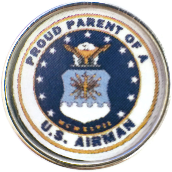 Proud Parent of a US Airman Air Force Support Our Military 18MM - 20MM Snap Charm
