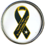 I Support Our Troops Because Freedom Isn't Free Military Ribbon 18MM - 20MM Snap Charm