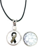 God Keep My Soldier Safe Snap on 18" Leather Rope Diamond Pendant Necklace W/ Extra 18MM - 20MM Snap Charm