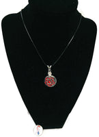 Proud Navy Mom Snap on 18" Leather Rope Diamond Pendant Necklace W/ Extra 18MM - 20MM Snap Charm