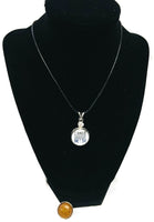 Proud Navy Mom Snap on 18" Leather Rope Diamond Pendant Necklace W/ Extra 18MM - 20MM Snap Charm