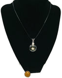 US Army Proud Parent Snap on 18" Leather Rope Diamond Pendant Necklace W/ Extra 18MM - 20MM Snap Charm