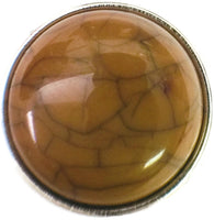 Golden Brown Marbled Design Snap Charm 18MM - 20MM Snap Jewelry Charm