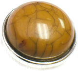 Golden Brown Marbled Design Snap Charm 18MM - 20MM Snap Jewelry Charm
