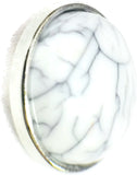 White Marbled Design Snap Charm 18MM - 20MM Snap Jewelry Charm