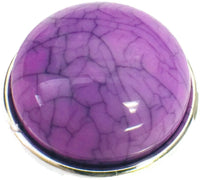 Light Purple Marbled Design Snap Charm 18MM - 20MM Snap Jewelry Charm