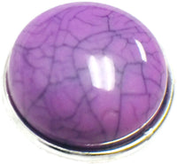 Light Purple Marbled Design Snap Charm 18MM - 20MM Snap Jewelry Charm