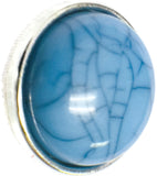 Ocean Blue Marbled Design Snap Charm 18MM - 20MM Snap Jewelry Charm