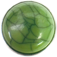 Olive Green Marbled Design Snap Charm 18MM - 20MM Snap Jewelry Charm