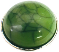 Olive Green Marbled Design Snap Charm 18MM - 20MM Snap Jewelry Charm