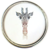 Tribal Art Colorful Giraffe Picture 18MM - 20MM Fashion Snap Jewelry Charm