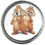 Disney Chip 'N Dale Chipmunks 18MM - 20MM Fashion Snap Jewelry Snap Charm