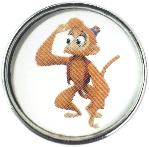 Disney Abu From Aladdin 18MM - 20MM Fashion Snap Jewelry Snap Charm