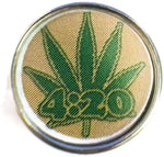 420 Marijuana Cannabis Chronic Pot Leaf 18MM - 20MM Fashion Snap Jewelry Charm