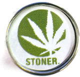 Stoner Marijuana Cannabis Chronic Pot Leaf 18MM - 20MM Fashion Snap Jewelry Charm
