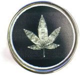 Mary Jane Marijuana Cannabis Chronic Pot Leaf 18MM - 20MM Fashion Snap Jewelry Charm