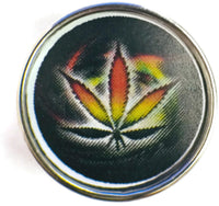 Cool Haze Marijuana Cannabis Chronic Pot Leaf 18MM - 20MM Fashion Snap Jewelry Charm