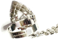 1 Pair Barefoot Sandal Rhinestone Diamond Bling Beach Wedding Bride Ankle Bracelet Toe Ring Foot or Hand Jewelry