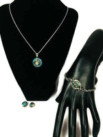 Starry Eyes Fashion Snap Jewelry Necklace Bracelet Set Plus 4 Mini Charms Beautiful & Classy