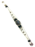 Elephants and Diamonds Fashion Snap Jewelry Leather Bracelet Set With 2 Charms Modern And Classy