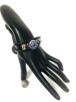 Angelina Fashion Snap Jewelry Leather Bracelet Set With 2 Charms Modern And Classy