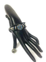 Black Widow Spider Fashion Snap Jewelry Leather Bracelet Set With 2 Charms Modern And Classy