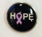 Cancer Purple Ribbon For Hope for All Cancer Types Fashion Snap Jewelry  Snap Charm