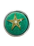 Floating Real Starfish Fashion Snap Jewelry  Snap Charm