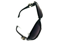 Black Sunglasses With 2 Purple Cancer Ribbon Snaps Interchangeable Snap Jewelry