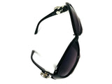 Black Sunglasses With 2 Pink Breast Cancer Ribbon Love & Hope Interchangeable Snap Jewelry