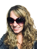 Red Sunglasses With 2 Biker Babe Motorcycle Interchangeable Snap Jewelry
