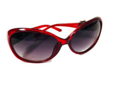 Red Sunglasses With 2 Red White & Blue Support Our Troops Interchangeable Snap Jewelry