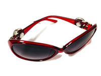 Red Sunglasses With 2 Biker Babe Motorcycle Interchangeable Snap Jewelry