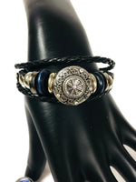 Nothing But Time Leather Bracelet With 2 Charms Working Watch Snap Charm