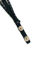 DIY Black Chrome Leather Bracelet  for 18MM - 20MM Snap Jewelry Build Your Own Unique Jewelry