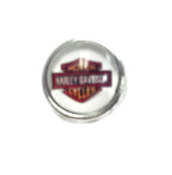 Harley Davidson Motorcycle Biker Babe Mini 12MM Snap Charm for Snap Jewelry