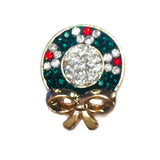 Christmas Holiday Wreath 18MM - 20MM Snap Charm for Snap Jewelry