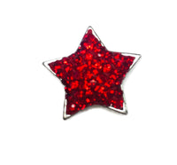 Christmas Holiday Red Star Large 18MM - 20MM Snap Charm for Snap Jewelry