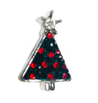 Christmas Holiday Green and Red Tree Large 18MM - 20MM Snap Charm for Snap Jewelry
