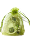 Dawns Delight Snap Jewelry Necklace Bracelet Set w/2 Reg and 2 Mini Size Charms