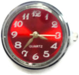 Red Quartz Watch Dial Wind Up Working Watch 18MM - 20MM Fashion Snap Jewelry Snap Charm