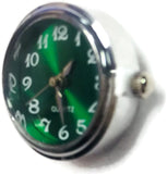 Green Quartz Watch Dial Wind Up Working Watch 18MM - 20MM Fashion Snap Jewelry Snap Charm