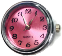 Pink Quartz Watch Dial Wind Up Working Watch 18MM - 20MM Fashion Snap Jewelry Snap Charm