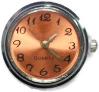 Orange Quartz Watch Dial Wind Up Working Watch 18MM - 20MM Fashion Snap Jewelry Snap Charm