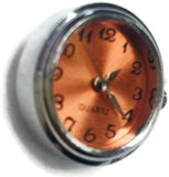 Orange Quartz Watch Dial Wind Up Working Watch 18MM - 20MM Fashion Snap Jewelry Snap Charm
