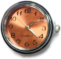 Orange Quartz Watch Dial Wind Up Working Watch 18MM - 20MM Fashion Snap Jewelry Snap Charm