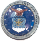 US Military Department Of The Air Force 18MM - 20MM Fashion Snap Jewelry Snap Charm
