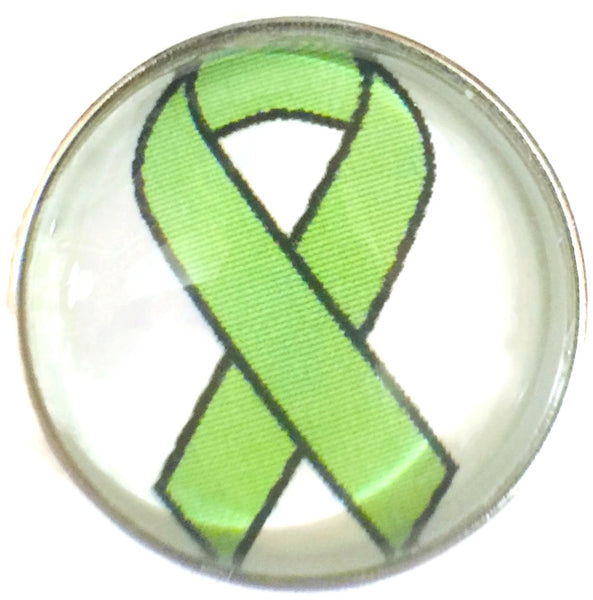 Cancer Ribbon Lymphoma Cancer Fashion Snap Jewelry Charm