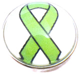 Cancer Ribbon Lymphoma Cancer Fashion Snap Jewelry Charm