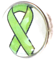 Cancer Ribbon Lymphoma Cancer Fashion Snap Jewelry Charm